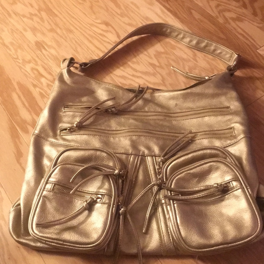 Dull gold bag